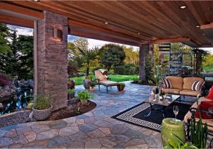 Home Plans with Outdoor Living Spaces Outdoor Living Spaces with Water Feature and Greens