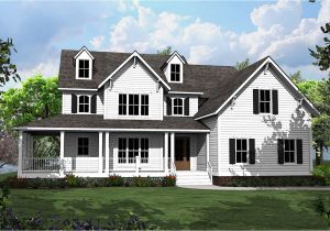 Home Plans with Porches 4 Bed Country House Plan with L Shaped Porch 500008vv