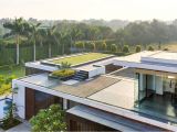 Home Plans with Rooftop Deck Contemporary New Delhi Villa with Amazing Courtyard and