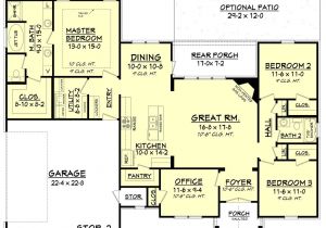Home Plans00 Square Feet Single Story Craftsman Style House Plans Beautiful