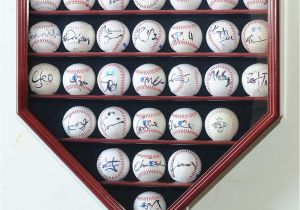 Home Plate Baseball Display Case Plans 30 Baseball Ball Display Case Cabinet Holder Rack Home