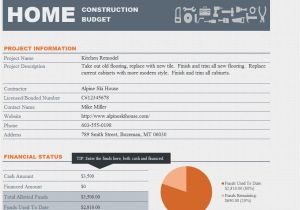 Home Remodeling Project Plan Template Free Home Renovation Budget Template Renovation Project