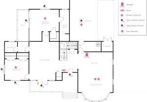 Home Security Plans Example Image House Plan with Security Layout