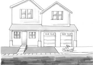 Home Sketch Plans Drawing Of House From Up 3d Drawing