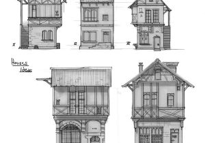 Home Sketch Plans Medieval Houses Sketches by Rhynn Deviantart Com On