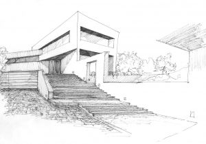 Home Sketch Plans Valdemorillo Residence Modern Architecture Sketches