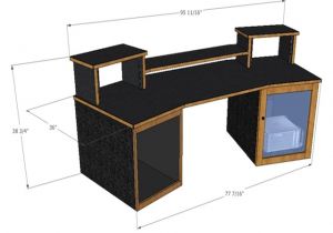 Home Studio Desk Plans Best Recording Studio Desk Ideas Randy Gregory Design