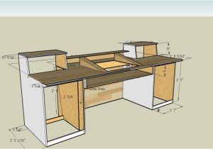 Home Studio Desk Plans Measurements for A Recording Desk Build I Think I 39 M Going