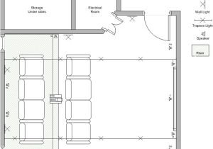 Home theater Floor Plan Home theater Plans Smalltowndjs Com