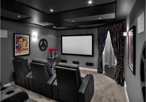 Home theater Planning Movie theater Room Decor Home theater Transitional with