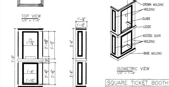 Home theater Ticket Booth Plans C Cinemashop Home theater Ticket Booths