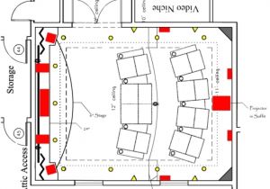 Home theatre Plans Home Movie theater Room Dimensions Saomc Co