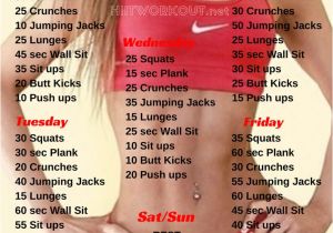 Home Work Out Plan 10 Week Home Workout Plan