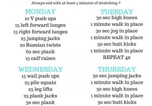 Home Work Out Plan 8 Week Home Workout Plan