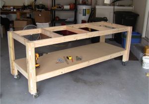 Home Workbench Plans I Like the Casters On This One Mobile is Good Garage