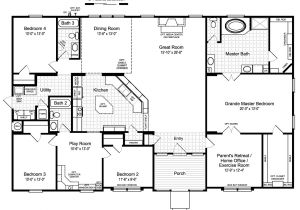 Homes Floor Plans the Hacienda Ii Vr41664a Manufactured Home Floor Plan or