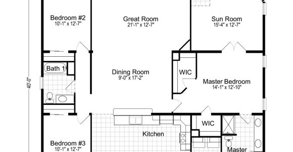 Homes with Floor Plans Wellington 40483a Manufactured Home Floor Plan or Modular