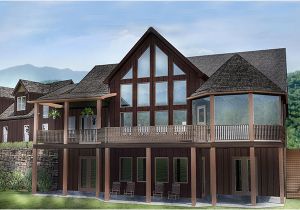 Homes with Walkout Basement Plans Open House Plan with 3 Car Garage Appalachia Mountain Ii