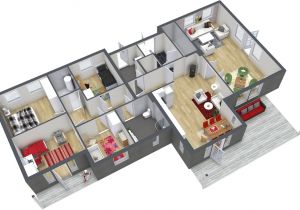 House Design Plans 3d 4 Bedrooms 4 Bedroom Floor Plans Roomsketcher