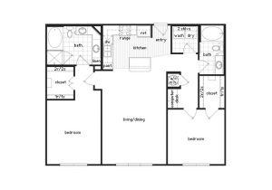 House Plan 2 Bedroom 1 Bathroom Bedroom Bath Apartment Floor Plans and Bed Bath A Bed Bath