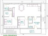House Plan for 30×40 Site 30×40 2 Bedroom House Plans Plans for East Facing Plot