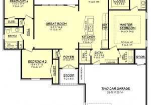 House Plans 1600 to 1700 Square Feet European Style House Plan 3 Beds 2 Baths 1600 Sq Ft Plan