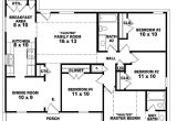 House Plans 4 Bedrooms One Floor 4 Bedroom House Plans One Story Joy Studio Design