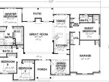 House Plans 4 Bedrooms One Floor 4 Bedroom Single Story House Plans Dream Home