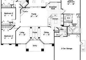 House Plans 4 Bedrooms One Floor One Story Open Floor Plans with 4 Bedrooms Elegant One