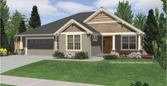 House Plans for 1 Story Homes Rustic Single Story Homes Single Story Craftsman Home