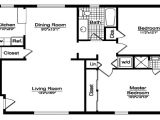 House Plans for 2 Bedroom Homes Open Master Bedroom with Bathroom
