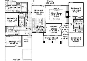 House Plans for 2400 Sq Ft Traditional Style House Plan 4 Beds 3 Baths 2400 Sq Ft