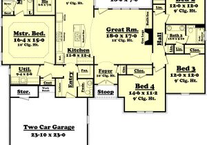 House Plans for 3 Bedroom 2.5 Bath Traditional Style House Plan 4 Beds 2 5 Baths 2175 Sq Ft