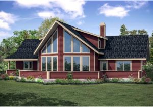 House Plans for Rear View Lots A Frame House Plans Alpenview 31 003 associated Designs