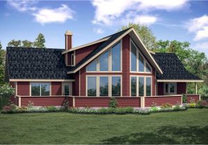 House Plans for Rear View Lots A Frame House Plans Alpenview 31 003 associated Designs