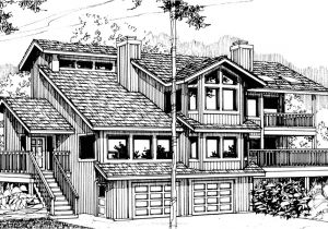 House Plans for Sloping Lots In the Rear Rear View Sloping Lot House Plans