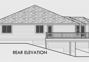 House Plans for Sloping Lots In the Rear Side Sloping Lot House Plans Walkout Basement House Plans