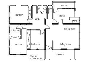 House Plans for Three Bedroom Homes House Plans Ghana 3 Bedroom House Plan Ghana House