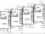 House Plans for Two Family Home Multi Family Plan 45352 at Familyhomeplans Com