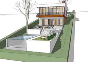 House Plans On Sloped Land the Architectmodern House Plan for A Land with A Big