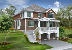 House Plans On Sloped Lot for the Front Sloping Lot 2357jd 2nd Floor Master