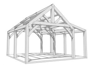 House Plans Timber Frame Construction 20×20 Timber Frame Plan Timber Frame Hq
