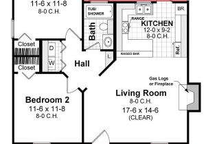 House Plans Under 700 Square Feet I Like This Floor Plan 700 Sq Ft 2 Bedroom Floor Plan