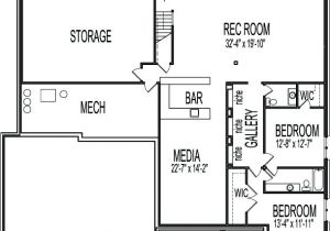 House Plans with 2 Bedrooms In Basement 3 Bedroom House Plans with Garage and Basement Escortsea