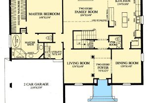 House Plans with 2 Bedrooms On First Floor Colonial Home with First Floor Master 32547wp