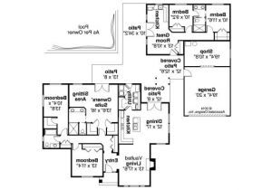 House Plans with 2 Separate Living Quarters Ranch House Plans Darrington 30 941 associated Designs
