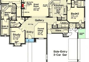 House Plans with 3 Car Garage and Bonus Room 3 Bed French Country House Plan with 3 Car Garage and