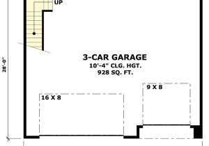 House Plans with 3 Car Garage and Bonus Room Rugged Garage with Bonus Room Above 14630rk