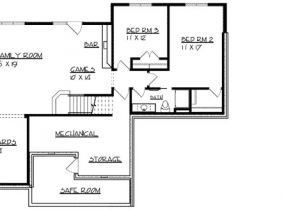 House Plans with A Safe Room Ranch Home Plan with Safe Room 73296hs Architectural