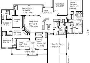 House Plans with Big Bedrooms Four Bedroom Large Family House Floor Plans Layout